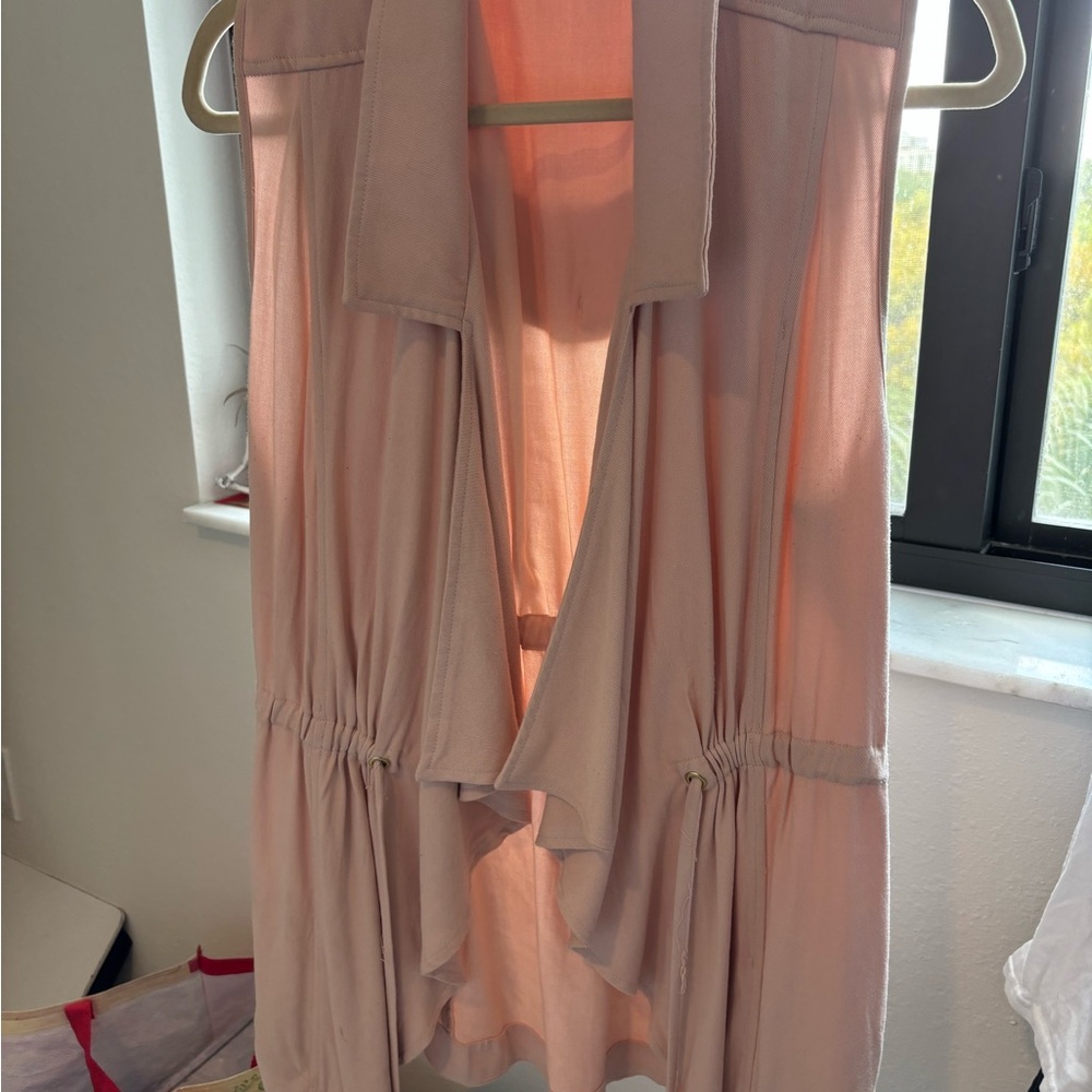 Altar'd State Pink Trench Coat Vest